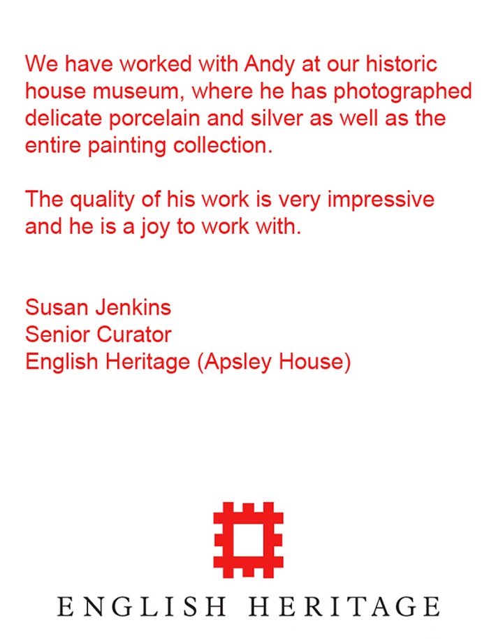 ENGLISH HERITAGE TESTIMONIAL